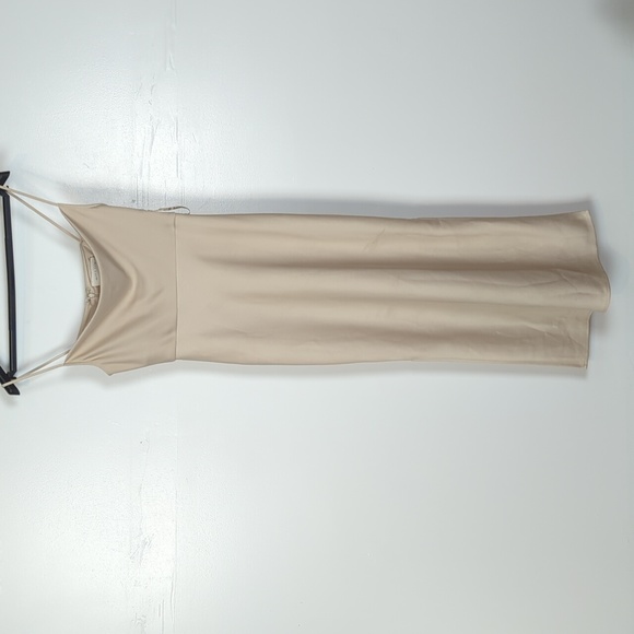 Robe De Soirée Mary L Couture Taille 0 Rose - Jersey Mat Avec Strass - Neuf Sans étiquettes